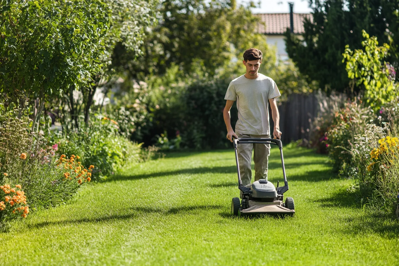 Entretien d’un jardin par un professionnel